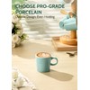 Sweese 3.5oz Porcelain Espresso Cups Set of 4, Mini Coffee