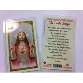 St. Francis Imports Holy Prayer Cards For the Lord's Prayer set of 2 in English