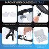 YOCTOSUN Magnifying Glasses with Light, Headband Magnifier with 3 LED