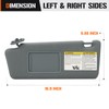 Left & Right Sun Visor for 2005-2015 Toyota Tacoma Without