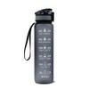Motivational Time Marked Water Bottle with Straw and strap, 1L,