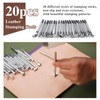 BUTUZE Leather Kit, Leather Tooling Kit for Beginners, Leathercraft Tools