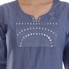 Ramkudi playera india de algodón bordado liso para mujer, Pigeon,