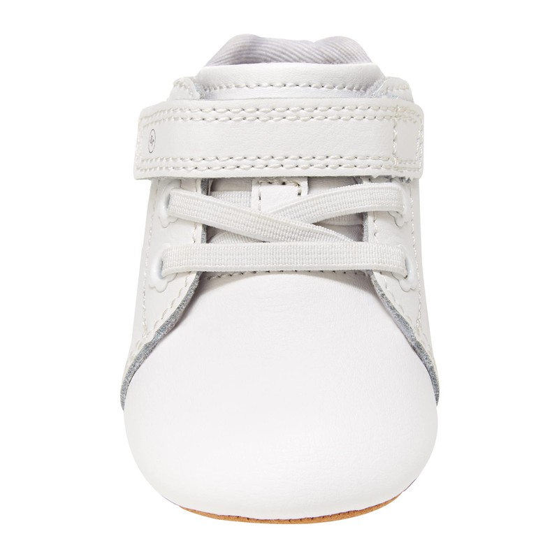 Stride Rite Baby Boys PW-Elliot Crib Shoe, White, 3 Infant