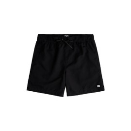 Billabong Boys' Standard All Day Layback Elastic Waist Boardshorts (Big Kids), Black