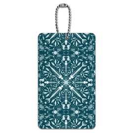 Fish Bones and Plastic Sea Ocean Pattern Luggage Card Suitcase Carry-On ID Tag