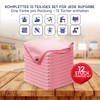 Texonix Mikrofasertücher 12er Set – Fusselfrei, Streifenfrei, Extrem Saugstark –