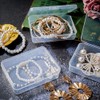 suaywo Pack of 12 Transparent Small Storage Boxes Plastic Mini
