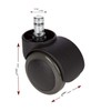 hjh OFFICE 2 inch Office Chair Caster Wheels 7/16 inch