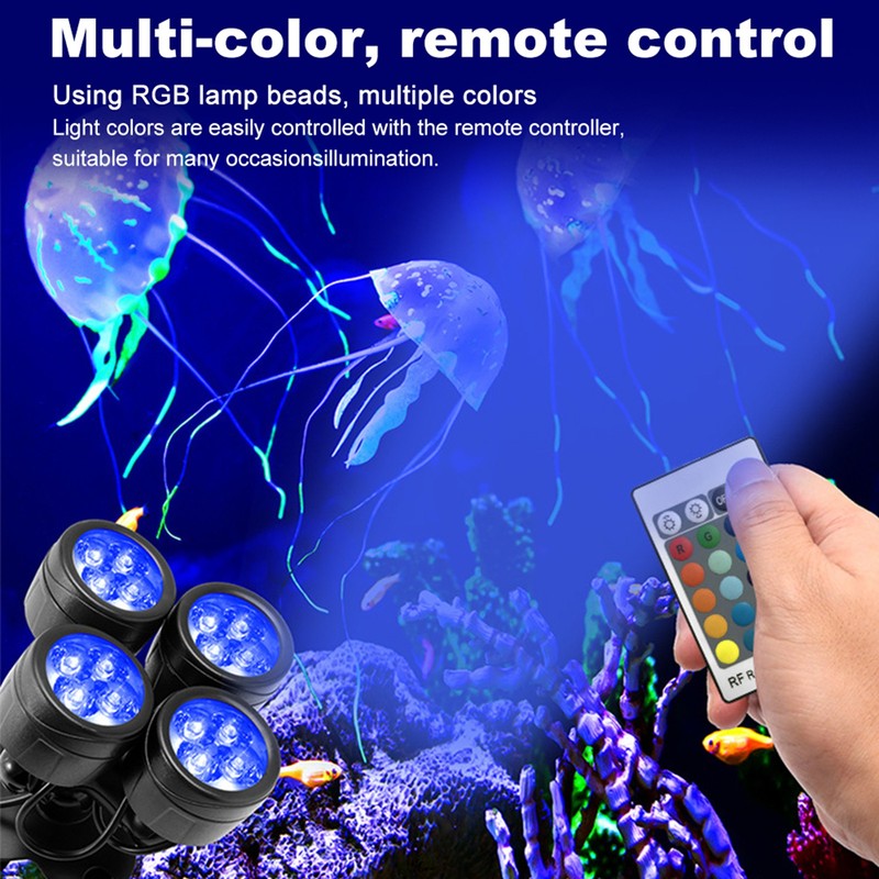 LED Pond Light RGB Underwater Lights Color Changing Light Fish