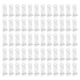 PATIKIL Locking Shelf Support Pegs, 60 Pcs Plastic Cabinet Shelf Pins Clear Self-Locking Shelf Bracket Clips for 5mm Diameter Peg Hole 3/4 Inch (20mm) Thick Shelf