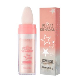 Hocossy Highlighter Powder Stick, 3 Colours Polvo De Hadas Glitter Patting Powder, Body Brightening Shimmer Sparkle Patting Powder for Face Eyes Lips Hair Body Glow Cosmetics