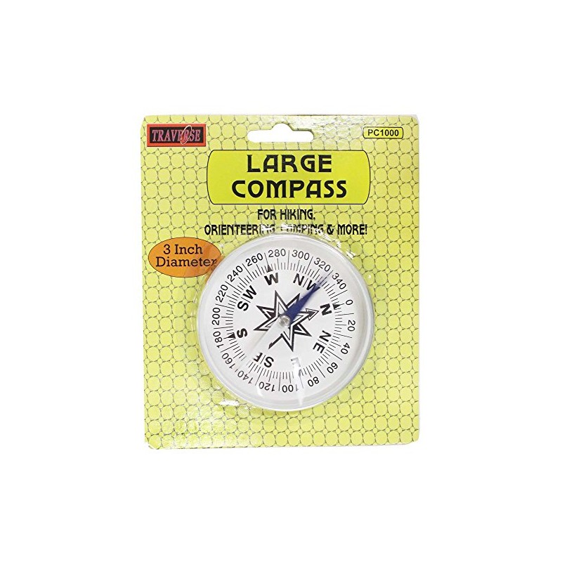 ADROIT 3 Inch Diameter Large Compass | Aluminum Casing |