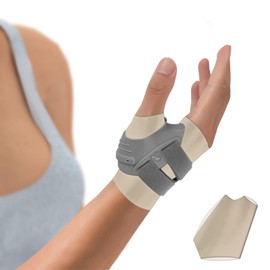 Yogaret Right Thumb Orthosis for Osteoarthritis Thumb Base, CMC Thumb Splint Thumb CCD Joint Bandage Orthosis with Stabilising and Positioning the Metacarpal Thumb (M, Right Hand)