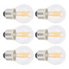 6PCS G45 E27 LED Light Bulb Transparent Glass Bulb Vintage