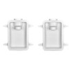 Dundas Jafine DRB4XZW Recessed Dryer Vent Box, 4, White (Pack