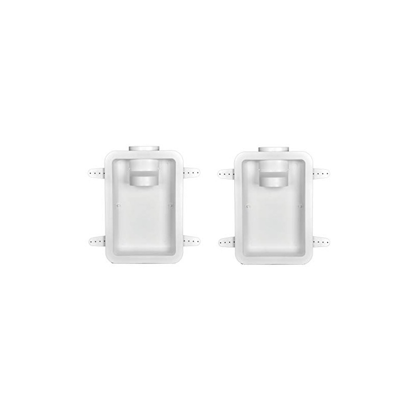 Dundas Jafine DRB4XZW Recessed Dryer Vent Box, 4, White (Pack
