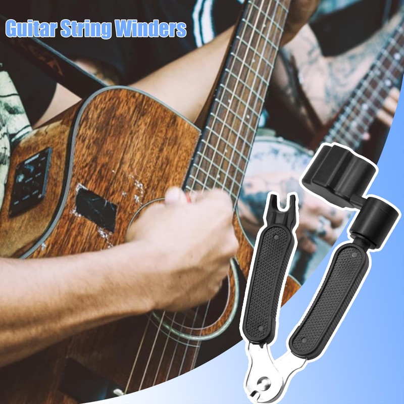 1 Pcs Guitar String Winder Cutter and Bridge Pin Puller,3-in-1