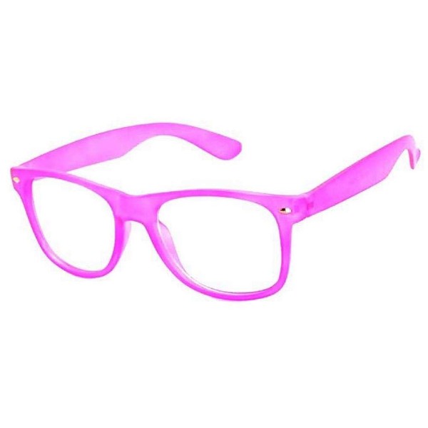Boolavard Kids Nerd Glasses Clear Lens Geek Fake Glasses for Girls Boys Glasses Age 4-12, Baby Pink