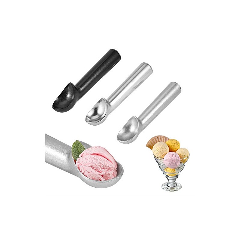 FTVOGUE Ice Cream Scoop Metal Antiadherente Anti-Feeze Postre Cucharas Fruit