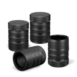 Esshogo Car Valve Caps, 4 Pieces Car Tyre Valve Caps, Tyre Valve Caps, Universal Valve Caps for Cars, Trucks, Motorcycles, SUVs and Bicycles