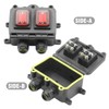 LIDSCURA Waterproof On Off Toggle Switch Double Switch, Outlet with