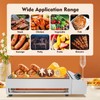 OCASAMI Commercial Electric Grill Griddle, 1800W 110V Stainless Steel Countertop