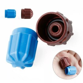 Unbranded 2PC Car A/C Valve Cap Port High/Low Pressure Dust Covers Auto R134a~