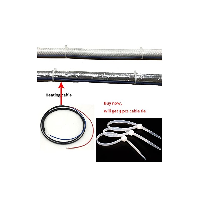 DC 12V~14V Heat Cable Connection Car Truck Use Water Pipe