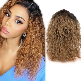 BW 4X4 Bob 1b27 Curly Human Hair Wig 8