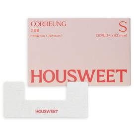 하우스윗 코르릉 S사이즈 30매 어린이 구강 호흡 입벌림 방지 밴드 테이프, 1박스 Housewit Korleung Size S 30 Sheets Children's Oral Breathing Prevention Band Tape, 1 Box