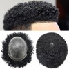 CURVE HAIR Afro Toupee For Black Men Brazilian Remy Human