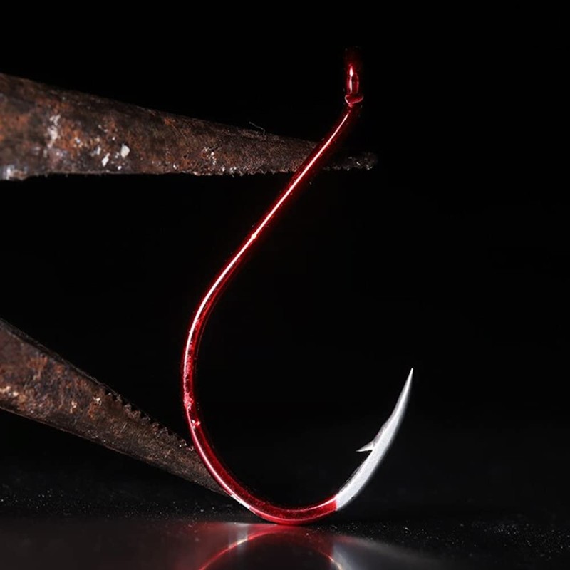 BKK Octopus Beak Hooks Red Bulk Pack Qty 25 4/0