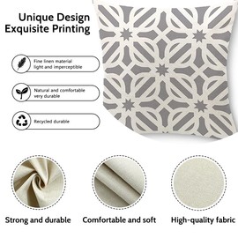 Cirzone Outdoor Pillow Covers Waterproof，18x18 Set of 4 Black and White Regular Geometric Pattern Outdoor Throw Pillows,Decorative Outdoor Cushion Covers for Funiture Patio Garden Home