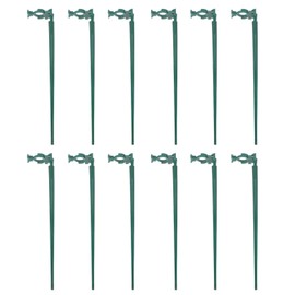 GANAZONO 30pcs Ground Spikes for Christmas Lights Garden Light Stakes for Outdoor Use Easy to Install for String Green for Pathway and Lawn Decor