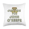Justice for John O'Keefe Throw Pillow