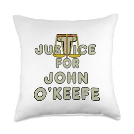 Justice for John O'Keefe Throw Pillow