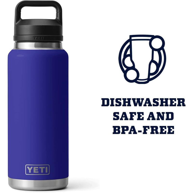 YETI Rambler 36 oz Bottle, Leakproof, Vacuum Insulated, Stainless Steel