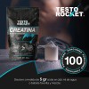 Creatina monohidratada micronizada 500g sin sabor Testo Rocket pre workout