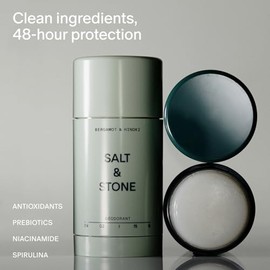 Salt & Stone - Trío Desodorante Natural Extra Fuerte (Santal, Lavanda y Salvia, y Bergamota y Eucalipto).