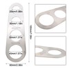 UILYNIU 3 Pcs Spaghetti Measurer Tool, 4 Holes Stainless Steel