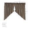 VHC Brands rústico y Lodge Ventana de la Cocina Curtains-Wyatt