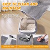 Cat Litter Mat Double Layer Non-Slip Odor-Free Litter Box Mat,Waterproof