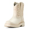 ARIAT Women's Fatbaby Western Boot, Distressed Ivory, 10