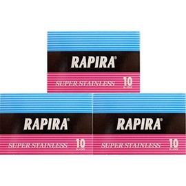 30 Rapira Super Stainless Double Edge Razor Blades