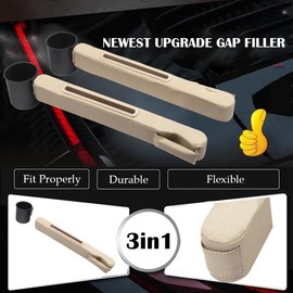 TATACLEA Car Accessories,Car Gap Plug,with Pocket Organizer and Removable Cupholder,Cup Holder for Car,3in1 Car Seat Gap,Prevent Small Items from Falling,Car Seat Gap Storage.(Black)