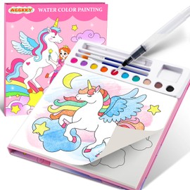 AGGKKY Paint with Water Coloring Books for Kids Toddlers Mess Free Watercolor Painting Sets Arts and Crafts for Kids 3+ Travel Activities Birthday Stocking Stuffers Toy Gift