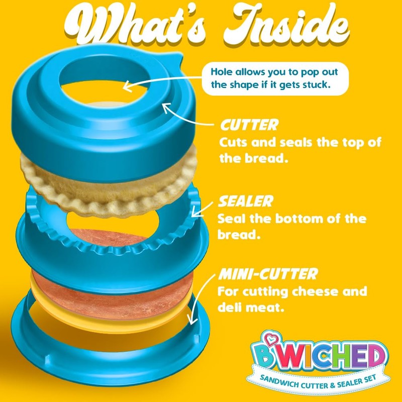 Sandwich Cutter and Sealer (Circle) - Crustless Sandwich Maker -
