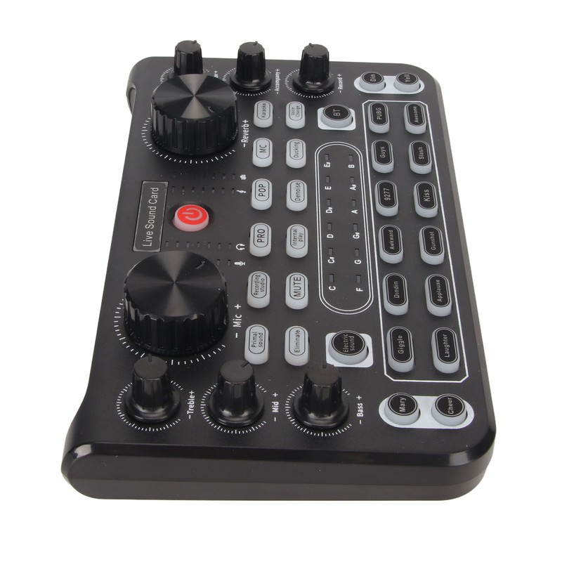 Live Sound Card with Multi Sound Effects Bluetooth Noise Reduction
