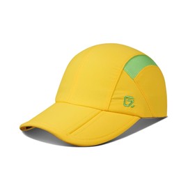 GADIEMKENSD Baseball Cap for Boys Girls Toddler Sun Hat Kids Hats with Adjustable Strap UPF50+ Outdoor Ball Caps Ponytail Hat Suitable for 2-5 Years Yellow-Light Green
